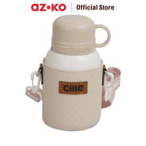AZKO Ataru 520 ml Botol Vaccuum Flask Dengan Sleeve tumbler termos minumantempat air minum panas dinginwater bottle food gradeperlengkapan minum