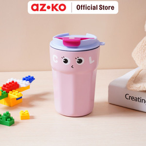 AZKO Ataru 420 ml Mug Vacuum Flask - Pink/Ungu tempat air minum panas dingin wadah minuman vakum flask perlengkapan minum