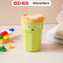 AZKO Ataru 420 ml Mug Vacuum Flask - Hijau/Kuning tempat air minum panas dingin wadah minuman vakum flask perlengkapan minum