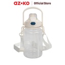 AZKO Ataru 1.2 ltr Botol Minum Tritan - Putih water drinking bottle botol air bpa free wadah minuman perlengkapan minum drinkware