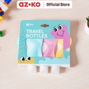 AZKO Ataru 30 ml Set 3 Pcs Botol Travel travel bottle wadah sabun sampo aseton praktis serbaguna perlengkapan traveling