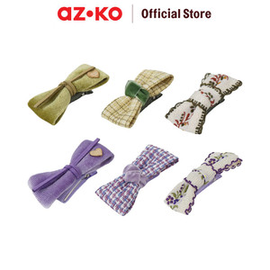 AZKO Ataru 3 Pcs Jepit Rambut Ribbon Mix Design Medium Random hair clip aksesoris jepitan cewek penjepit hiasan rambut wanita aksesori kepala