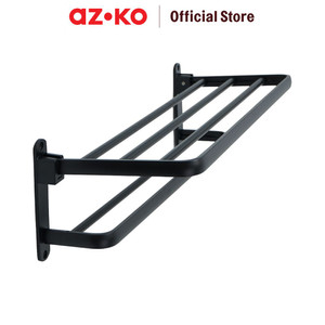 AZKO Fosa Basic Gantungan Handuk - Hitam tempat jemur anduk towel drying rack bar gantungan handuk perlengkapan kamar mandi bathroom tools