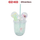 AZKO Ataru 350 ml Tumbler Double Wall Dengan Sedotan Ps Random wadah minuman food grade botol tumbler bening double wall drinkware water bottle travel