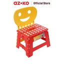 AZKO Kindla Bangku Pijak Lipat Smile - Oranye foldable step stool bangku lipat mini anti slip kursi pijakan serbaguna