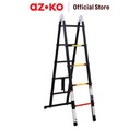 AZKO Fixsteps 3.8 mtr Tangga Teleskopik Soft Close 2X5 Step - Hitam telescopic ladder multifunction household ladder peralatan rumah