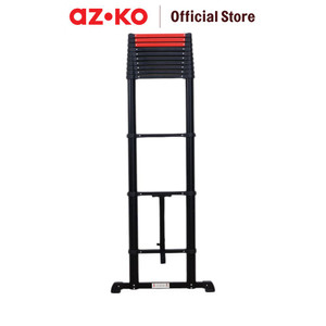 AZKO Fixsteps 5.1 mtr Tangga Teleskopik Soft Close 13 Step - Hitam telescopic ladder multifunction household ladder peralatan rumah