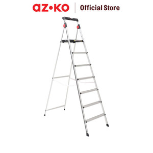 AZKO Fixsteps Tangga Lipat Aluminium American Type 7 Step multifunction household ladder peralatan rumah tangga buka tutup foldable ladder