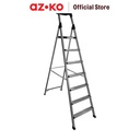 AZKO Krisbow Tangga Aluminium Dengan Handle 7 Step - Putih multifunction household ladder peralatan rumah tangga buka tutup foldable ladder