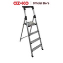 AZKO Krisbow Tangga Aluminium Dengan Handle 4 Step multifunction household ladder peralatan rumah tangga buka tutup foldable ladder