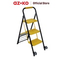 AZKO Krisbow Tangga & Troli Lipat Besi 2 In 1 - Merah multifunction household ladder peralatan rumah tangga buka tutup foldable ladder