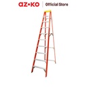 AZKO Krisbow Tangga Fiber Glass 10 Step - Merah multifunction household ladder peralatan rumah tangga buka tutup foldable ladder
