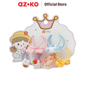 AZKO Ataru Set 10 Pcs Ikat Rambut Anak Animal hair tie aksesoris karet rambut cewek iket rambut wanita