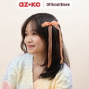 AZKO Ataru Set 2 Pcs Jepit Rambut Anak Long Ribbon - Oranye kids hair clip aksesoris jepitan anak cewek penjepit hiasan rambut anak aksesori kepala