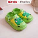 AZKO Ataru Ukuran 30/31 Sandal Anak Clogs Dino 2 - Hijau kid slippers sepatu sandal alas kaki sendal santai anak