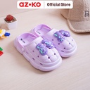 AZKO Ataru Ukuran 22/23 Sandal Anak Clogs Butterfly - Ungu kid slippers sepatu sandal alas kaki sendal santai anak