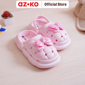 AZKO Ataru Ukuran 32/33 Sandal Anak Clogs Butterfly - Pink kid slippers sepatu sandal alas kaki sendal santai anak