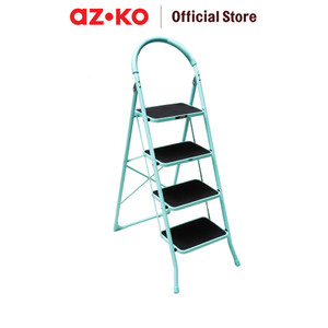 AZKO Fixsteps Tangga Lipat Aluminium Stool Multifunction Household Ladder Peralatan Rumah Tangga Buka Tutup Foldable Ladder