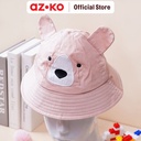 AZKO Ataru Topi Bucket Anak Bear Dengan Ears - Pink aksesoris kepala kids bucket hat topi stylish anak lucu serbaguna aksesoris fashion anak