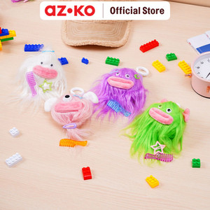 AZKO Ataru Gantungan Kunci Plush Crazy Hair Random key chain penanda kunci serbaguna key ring accessories