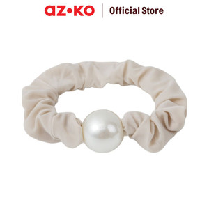 AZKO Ataru Ikat Rambut Big Pearl - Putih hair tie aksesoris karet rambut cewek iket rambut wanita