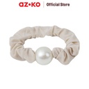 AZKO Ataru Ikat Rambut Big Pearl - Putih hair tie aksesoris karet rambut cewek iket rambut wanita