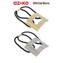 AZKO Ataru Ikat Rambut Rectangular Laser Cut Random hair tie aksesoris karet rambut cewek iket rambut wanita