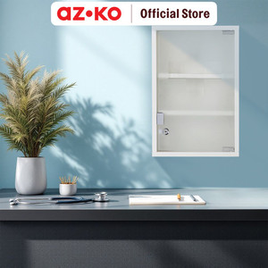 AZKO Fosa Kabinet Penyimpanan Obat 30X12X45 cm - Putih tempat obat-obatan medicine box medicine cabinet kotak penyimpanan obat