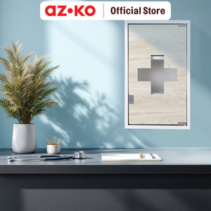 AZKO Fosa 30X12X50 cm Kabinet Penyimpanan Obat - Putih tempat obat-obatan medicine box medicine cabinet kotak penyimpanan obat