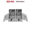 AZKO Kris 2X5.5 ltr Deep Fryer Elektrik - Abu-Abu multifunction electric pan kuali pot peralatan masak perlengkapan dapur
