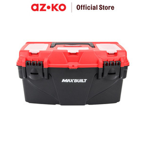 AZKO Maxbuilt 39X22X19 cm Kotak Perkakas Plastik - Hitam toolbox tempat peralatan bengkel organizer alat pertukangan wadah perkakas teknisi
