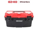 AZKO Maxbuilt 39X22X19 cm Kotak Perkakas Plastik - Hitam toolbox tempat peralatan bengkel organizer alat pertukangan wadah perkakas teknisi