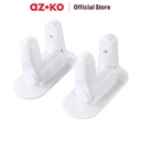 AZKO Kindla 5X8.2X12 cm Pengunci Pintu Lemari - Putih penahan pintu lemari door handle loock aksesoris keamanan pintu