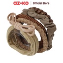 AZKO Ataru Set 5 Pcs Ikat Rambut Box Combination - Cokelat Taupe hair tie aksesoris karet rambut cewek iket rambut wanita