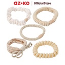 AZKO Ataru Set 5 Pcs Ikat Rambut Box Combination - Krem hair tie aksesoris karet rambut cewek iket rambut wanita