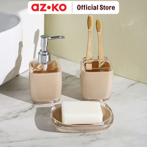 AZKO Stora 230 ml Tempat Sikat Gigi Akrilik Toothbrush Holder Organizer Alat Pembersih Gigi Wadah Odol Aksesoris Kamar Mandi