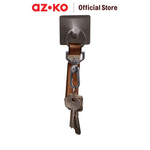 AZKO Stora Set 2 Pcs Gantungan Dinding Square Metal Pengait Multifungsi Tembok Clothes Hook Tempat Gantung Pakaian Barang Serbaguna