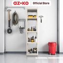 AZKO Masterspace Urban Rak Besi 5 Tingkat 45X30X183 cm - Krem Beige Storage Rack Metal Tempat Penyimpanan Serbaguna Rak Barang Organizer Gudang