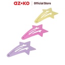 AZKO Ataru Set 3 Pcs Jepit Rambut Star Falling Summer - Cokelat hair clip aksesoris jepitan cewek penjepit hiasan rambut wanita aksesori kepala