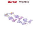 AZKO Ataru Set 10 Pcs Jepit & Ikat Rambut - Ungu hair clip aksesoris jepitan cewek penjepit hiasan rambut wanita aksesori kepala