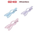 AZKO Ataru Set 3 Pcs Jepit Rambut Bunny Medium Holo 2 hair clip aksesoris jepitan cewek penjepit hiasan rambut wanita aksesori kepala