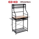 AZKO Maxbuilt 70X40X137 cm Work Bench Dengan Laci Mesh - Hitam Work Bench Meja Dengan Rak Penyimpanan Workshop Table