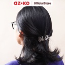 AZKO Ataru Set 2 Pcs Jepit Rambut Ribbon Pearl Extra Small - Silver/Gold hair clip claw aksesoris jepitan cewek penjepit hiasan rambut wanita aksesori kepala