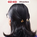 AZKO Ataru Set 2 Pcs Jepit Rambut Jedai Extra Small - Silver/Gold hair clip claw aksesoris jepitan cewek penjepit hiasan rambut wanita aksesori kepala