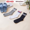 AZKO Ataru Set 3 Pasang Kaus Kaki Crew Basic pelindung kaki trendsocks stylishkaos kaki berkualitaswarmer legs