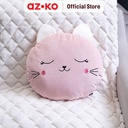 AZKO Ataru Bantal Sofa Cat Round - Pink cushion sofa aesthetic bantal dekorasi sofa bentuk kucing throw pillow couch