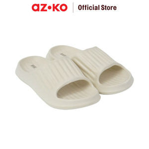 AZKO Ataru Sandal Pria Slippers Stripes - Abu-Abu Men Slipper Sendal Kasual Outdoor Indoor Alas Kaki Cowok Stylish