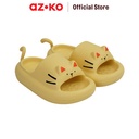 AZKO Ataru Sandal Anak Slippers Cat - Kuning Kid Slippers Sepatu Sandal Alas Kaki Sendal Santai Anak