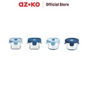 AZKO Picas Set 4 Pcs Wadah Makanan Kaca Mini Food Container Kotak Makan Food Grade Serbaguna Tempat Makanan Food Storage Kitchenware