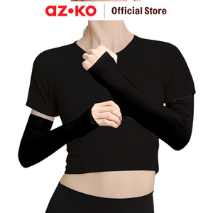 AZKO Alph Manset Lengan Ice Silk Spf 5 F Arm Sleeve Manset Tangan Olahraga Pelindung Lengan Uv Lengan Panjang Anti Uv